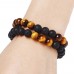 Bratara Lava Rock si Tiger Eye